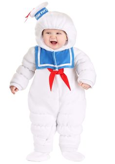 PRICES MAY VARY. Size: 6/9 Months COSTUME INCLUDES: This Ghostbusters Stay Puft Onesie Costume for infants and newborns comes with a onesie and a matching pair of booties. FROM FUN COSTUMES: We crafted this Stay Puft Costume for your baby to be the most adorable movie monster ever seen! You will love this costume as a family-friendly choice. Get ready to create some unforgettable Ghostbusters Halloween memories! GREAT DESIGN: You will love the attention to detail on this infant Ghostbusters cost Ghostbusters Stay Puft, Ghostbusters Costume, Infant Costume, Marshmallow Man, Onesie Costumes, Stay Puft, Baby First Halloween, One Piece Man, Blue Apron