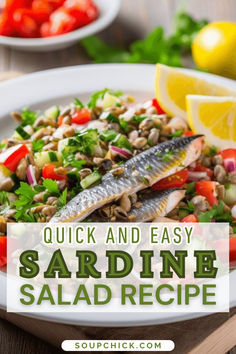 Sardine Salad Recipe Creole Food, Creole Recipes, Homemade Salads, Recipe Simple, Easy Family Dinners, Chickpea Salad