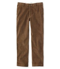 Men's L.L.Bean Stretch Country Corduroy Pants, Classic Fit Plain-Front | Pants at L.L.Bean Cord Dress, Weight Machine, Cords Pants, Khaki Pants Men, Casual Bottoms, Brown Pants, Move In, Ll Bean, Corduroy Pants