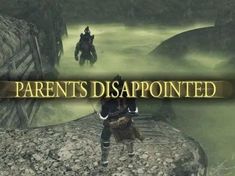 the title for parent's disappointed is shown above two people riding horses on rocks