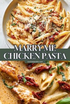 Creamy Pasta With Chicken Recipes, Weekly Easy Dinner Ideas, Marry Me Chicken With Pasta Recipe, Marry Chicken Pasta, Creamy Marry Me Chicken, Dinners For Couples To Make Together, Quick Cozy Dinner Recipes, Healthy Italian Crockpot Recipes, Marry Me Chicken Pasta Healthy