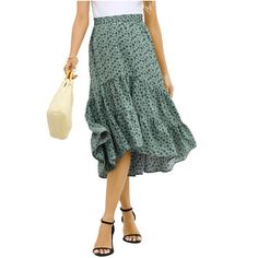 Maternity Dress Women's High Waist Floral Print Pleated Maxi Skirt Casual Flowy Swing A Line Long Skirts Maxi Skirt Casual, Maternity One Piece Swimsuit, Maternity Work Clothes, Dresses Casual Boho, Floral Maternity Dresses, Dresses Maternity, Midi Skirt With Pockets, Maternity Tunic, Skirt Casual