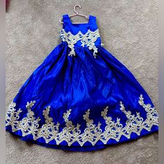 Brand New. Never Been Worn. No Tags. Non Smoking Home. No Pets In Home. Fitted Blue Ball Gown Pageant Dress, Blue Ball Gown Pageant Dress, Blue Gown For Dress-up, Royal Blue Princess Dress For Party, Blue Ball Gown For Pageant, Blue Ball Gown For Pageants, Blue Sleeveless Pageant Dress, Fitted Blue Pageant Dress For Dress-up, Blue Princess Gown For Pageants