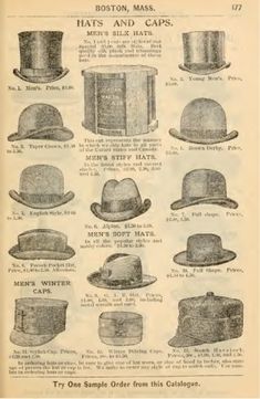 Victorian Mens Fashion, Historical Hats, Victorian Men, Victorian Gentleman, Victorian Man, Americana Vintage, Victorian Hats, Hats And Caps, Mens Hats