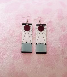 Hanafuda Earrings, Earrings Anime, Earrings Cottagecore, Cottagecore Earrings, Laser Cut Projects, Jewelry Kawaii, Anime Earrings, Kawaii Earrings, Anime Jewelry