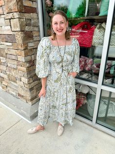 Unwind and embrace comfort in our Peaceful Pause Maxi Dress. Made with breathable linen, the smocked bodice and knot back provide a perfect fit. Flowy and lightweight, feel at ease in this must-have maxi dress. Because, let's face it, busy days need a peaceful pause! Linen Smocked Bodice Knot Back Abbey is wearing a size medium! Casual Ruched Maxi Dress For Beach, Casual Ruched Maxi Dress For The Beach, Casual Flowy Maxi Dress For Daywear, Casual Ruched Maxi Dress For Vacation, Breezy Maxi Dress With Smocked Back For Brunch, Breezy Ruched Midi Dress For Day Out, Casual Beach Maxi Dress With Smocked Bodice, Breezy Midi Dress With Ruched Details For Day Out, Casual Linen Midi Dress With Smocked Back