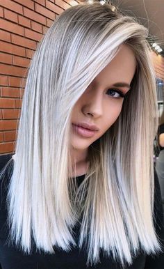 Hairstyle And Color, Ash Blonde Hair Color, White Blonde Hair, Cool Shades, Blonde Hair Color Ideas