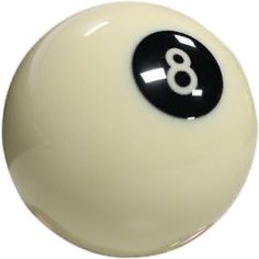 a white pool ball with the number 8 on it