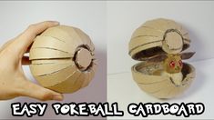 an easy to make cardboard ball gardboard is shown in this image and it looks like the inside of a mouse's head