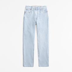 Our classic high rise mom jeans in a light wash with a raw hem. This fit features a 10.5” high rise, is form fitting at the waist with a slightly relaxed and tapered leg shape, which hits at ankle length. This jean is made from our All-Day Comfort Stretch fabric which features built-in stretch for superior comfort and fit. Light Wash High Rise Mom Fit Cropped Jeans, Light Wash Straight Hem Jeans For Summer, Light Wash Straight Mom Fit Bottoms, Everyday Light Wash Mom Fit Bottoms, Summer Mom Fit Cropped Jeans With Five Pockets, Summer Cropped Mom Jeans With Five Pockets, Summer Cropped Mom Jeans, Light Wash Mom Fit Jeans For Summer, Summer Light Wash Mom Fit Jeans