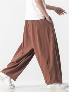 Description Product ID: MBT2051255 Material: Cotton, Linen Pattern: Solid Season: Spring, Autumn Style: Fashion, Casual, Sport Occasion: Daily, Holiday, Party Package included 1 * Pants Size Chart (Asian Size): Please allow 1-3 cm measured error. Size Length Waist Hip M 94cm | 37.0 in 68cm | 26.8 in 112cm | 44.1 in L 96cm | 37.8 in 71cm | 28.0 in 114cm | 44.9 in XL 98cm | 38.6 in 74cm | 29.1 in 116cm | 45.7 in XXL 100cm | 39.4 in 77cm | 30.3 in 118cm | 46.5 in 3XL 102cm | 40.2 in 80cm | 31.5 in Baggy Brown Wide Leg Pants For Summer, Baggy Brown Ankle Pants, Casual Brown Wide Leg Bottoms, Casual Brown Full Length Wide Leg Pants, Casual Brown Pants With Loosely Fitted Hips, Casual Brown Harem Pants For Spring, Casual Brown Wide Leg Full Length Pants, Casual Brown Baggy Wide Leg Pants, Brown Stretch Casual Wide Leg Pants