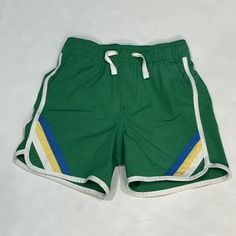 Hanna Andersson Boy’s Green Retro Swim Trunks White Trim Size 4  | eBay Retro Swim, Style Boy, Green Retro, Boys Swim, Hanna Andersson, White Trim, Brands Outlet, Swim Trunks, Yellow Blue