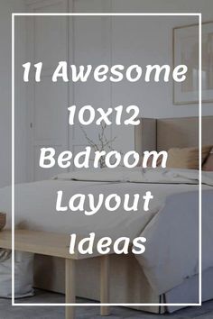 a bed with white sheets and pillows on top of it, the text reads 11 awesome 10