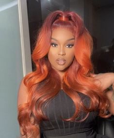 Ginger Hair Black Women, Auburn Ombre Hair, Dark Ginger Hair, Exotic Hair Color, Black Hair Inspiration, Hair Black Women, Ginger Hair Color, Dyed Hair Inspiration