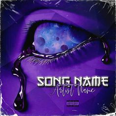 the cover art for song name artist wave's album, featuring an eye and purple background