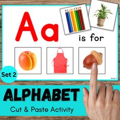 Beginning Letter Sound Activity with Real Pictures | Alphabet Cut and Paste Set2 | Made By Teachers Kindergarten Education, Letter Sound Activities, Fall Worksheets, Alphabet Activity, Primary Writing, Sound Picture, Cut And Paste Worksheets, Letter Sound, Beginning Sounds