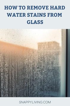 How to Remove Hard Water Stains from Glass Clean Shower Doors, Remove Water Stains, Hard Water Spots, Hard Water Stain Remover, Window In Shower, Cleaner Recipes