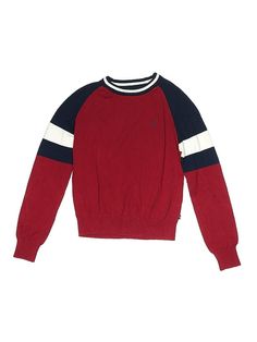 Nautica Pullover Sweater Size: 10 Tops - used. 100% COTTON, Color Block | Nautica Pullover Sweater: Red Color Block Tops - Size 10 Red Pullover Sweater, Red Pullover, Color Block Top, Girl Top, Pullover Sweater, Red Color, Pullover Sweaters, Color Block, Sweater Sizes