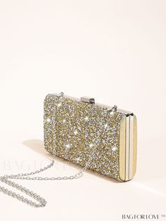 BagForLove - Glittery Sparkling Clutch Purse - Elegant Evening Bag for Weddings & Parties Gold Sequin Bags For Gifts, Gold Sequined Bags As Gifts, Gold Sequined Bags For Gifts, Gold Glitter Evening Bag For Wedding, Gold Glitter Evening Bags, Party Glitter Gold Bags, Gold Glitter Party Bags, Sequin Clutch Bag For Gift, Glitter Evening Bag As Gift