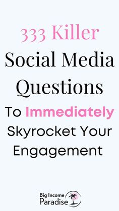 the cover of 33 killer social media questions to immediately skyrock your engagement