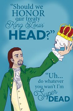 a drawing of a man with a crown on his head holding a skull in one hand