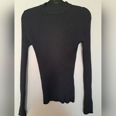 Skinnygirl New With Tags, Black Mock Neck, Bodycon Top With Back Cut Out. Size M. Beautiful Fitted Top. Will Ship Within 3 Days. Black Cashmere Sweater, Top With Open Back, Shopping For Clothes, Black Long Sleeve Sweater, Bodycon Tops, Black Mock Neck, Cable Knit Turtleneck Sweater, Ribbed Turtleneck Sweater, Cashmere Sweater Women