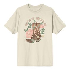 Step into adventure with this Vintage Country apparel, capturing the essence of untamed wilderness and natural beauty. Delicate pink roses gracefully entwine around a rugged boot, accented by bold "Stay Wild" lettering. Crafted from premium materials, this shirt offers both comfort and durability, allowing you to embrace your wild side wherever you go. For easy maintenance, simply machine wash it on cold with like colors and tumble dry on low heat. Country Apparel, Rugged Boots, Wild Country, Cowboy Shirt, Cowboys Shirt, Stay Wild, Cowboy Boot, Vintage Country, Country Outfits