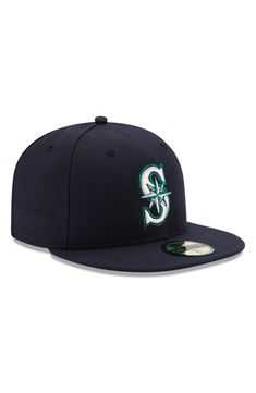 Get ready for the next big game with this Seattle Mariners Authentic Collection On Field 59FIFTY fitted hat from New Era! Material:  100% Polyester High Crown Structured fit Flat bill Fitted Contrasting underbill Six panels with eyelets Raised embroidery Surface washable Officially licensed Imported Brand: New Era Throwback Baseball Cap For Baseball Season, Throwback Curved Brim Hats For Baseball Season, Sports Fan Flat Brim Fitted Hat For Baseball Season, Sports Fan Flat Brim Fitted Baseball Hat, Throwback Hats For Baseball Season Sports Events, Throwback Hats For Baseball Season, Flat Brim Fitted Hat For Baseball Season, Sports Event Fitted Hat With Flat Brim, Throwback Flat Brim Sports Hat