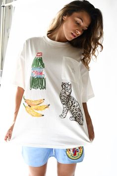 Grocery Haul Tee Yellow Label, Graphic Shirt Design, Thanksgiving Fashion, Grocery Haul, Athleisure Tops, Florida Usa, Sketch Art, 2015 Fashion, Graphic Shirts