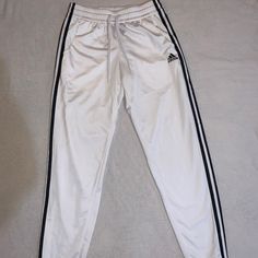 White Adidas Sweatpants. Nwot. Size Xs But Can Fit A Small. Feel Free To Ask Questions And Make Offers :) Adidas White Joggers For Jogging, White Adidas Joggers For Jogging, White Adidas Sportswear Joggers, Adidas White Sportswear Joggers, White Jogging Bottoms With Three Stripes Branding, White Sportswear Joggers With Side Stripes, White Jogging Bottoms With Three Stripes, White Bottoms With Three Stripes For Jogging, Adidas White Sportswear Bottoms