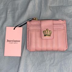 Juicy Couture Pink Taffy Wallet, Brand New With Tags Chic Pink Coin Purse, Chic Pink Wallet With Zipper Closure, Chic Pink Coin Purse For Everyday Use, Chic Pink Coin Purse For Everyday, Elegant Pink Bifold Coin Purse, Trendy Pink Wallet With Card Slots, Chic Pink Wallet For Daily Use, Trendy Pink Wallets With Card Slots, Chic Pink Wallets For Daily Use