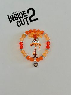 Available at JewelryByASY.com , Inside Out Collection Ankle Bracelet Tattoo, Colorful Bead Bracelets, Beaded Braclets, Rubber Band Bracelet, Diy Bracelet Designs, Cute Cartoon Characters, Horses Pendant, Beads Bracelet Design, Bracelets And Necklaces