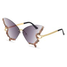 PRICES MAY VARY. ❤【RHINESTONE BUTTERFLY DESING】- The shiny bling diamond butterfly sunglasses is fashion modern style design, It is suitable for all kinds of facial forms, show your uniqueness and fashion. It’s the perfect accessory for any outfit, which will make you more charming and eye-catching. ❤【UV400 PROTECTION】- UV400 lenses reduce reflections, effectively filters & blocks glares. Protecting your eyes against UV damage when you go out, restore true color, eliminate reflected light to keep your eyes healthy. ❤【HIGH QUALITY MATERIALS】-This pair of rhinestone sunglasses is made of high-quality PC lenses, reinforced metal hinges, light and comfortable,Integrated nose pad design can bring you a stress-free wearing experience. All the details ensuring you a long time using. ❤【PRODUCTS SI Sunglasses Packaging, Festival Sunglasses, Rhinestone Sunglasses, Party Sunglasses, Modern Style Design, Sunglasses Uv Protection, Rimless Sunglasses, Butterfly Sunglasses, Trendy Sunglasses