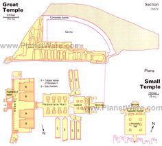 a map of the great temple and its surroundings