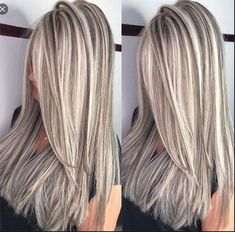 Silver Blonde Hair, Hair Highlights And Lowlights, Mullet Hairstyle Women, Silver Blonde, Brown Hair With Blonde Highlights, Hair Done