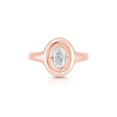 Design Set in our signature Puffy Bezel design, the Ovalis Ring beautifully features an oval cut diamond on a comfort fit band. Details & Dimensions - 0.35 carats Oval Diamond Ring With Single Diamond, Modern Oval Rose Gold Rings, Modern Rose Gold Oval Rings, Luxury 14k Rose Gold Oval Rings, Luxury Oval Rose Gold Diamond Ring, Modern Oval Rose Gold Signet Ring, Modern Rose Gold Oval Signet Ring, Luxury Oval Solitaire Signet Ring, Oval Rose Gold Rings With Brilliant Cut