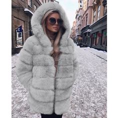 F00152301-204 Short Faux Fur Coat, Faux Coat, Womens Faux Fur Coat, Fluffy Jacket, Luxury Winter, Long Overcoat, Women Overcoat, Fur Coats Women, Short Coat Jackets