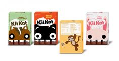 three boxes of milk and one box of milk with a monkey on the front, sitting next to each other