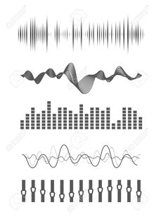 sound waves and equals are shown in this graphic style, with different shapes to choose from