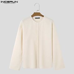 SPECIFICATIONS Color: Beige,Blue,Green Size: S,M,L,XL,2XL,3XL,4XL,5XL,Plus Size Sleeve Length(cm): Full Sleeve Style: regular Brand Name: INCERUN Model Number: Solid Pleated O-neck Long Sleeved Shirts Style: Casual Material: POLYESTER Material: SPANDEX Place Of Origin: China (mainland) Hign-concerned Chemical: None Applicable Season: Spring and Summer Closure Type: Single Breasted Origin: Mainland China Gender: MEN Item Type: SHIRTS Pattern Type: Solid Fabric Type: Broadcloth Shirts Type: Casual Shirts Applicable Scene: CASUAL CN: Guangdong Choice: yes semi_Choice: yes Size:S,M,L,XL,2XL,3XL,4XL,5XLFabric Material:97%Polyester+3%SpandexColor:Beige,Blue,GreenSuitable Type:FitStyle:BasicsOccasion:LeisurePattern:Solid colorThickness:ModerationProduct Description:Men's solid color long sleeve t Shirts Pattern, Shirts Style, Streetwear Male, Pleated Shirt, Casual Streetwear, Shirt Pattern, Full Sleeve, Types Of Shirts, Polyester Material