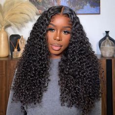 Curly Human Hair Wear Go Glueless 6x5 Lace Closure Wig Pre-Cut Lace 180% Density Free Part Curly Wig, Curly Middle Part Wig, Closure Curly Wig, Curly Sew In Weave, Curly Black Wig, Feed In Braids Ponytail, Curly Sew In, Curly Wigs For Black Women, Black Curly Wig