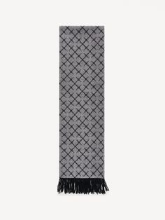 Spun from sumptuous cashmere-blend, this long scarf is made to keep you warm and looking elegant on cold days. With fringed trim and an oversized Signature Flower motif throughout, you'll love both the refined look and soft handle. Scarf Belt, Flower Motif, Knitwear Tops, Long Scarf, Dress Trousers, Beauty Bag, Blazer Coat, Cold Day, Moda Operandi