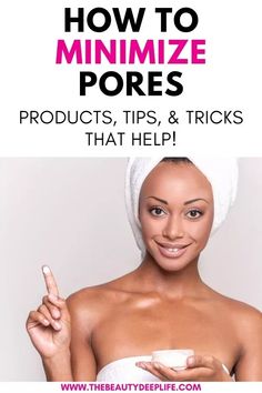 Learn how to minimize the look of large pores on your face...achieve smoother skin with effective makeup and skincaretipstricksproduct suggestions Pores On Face, Get Rid Of Pores, Big Pores, Face Pores, Face Routine, Brown Spots Removal, Beauty Tips For Face, Makeup And Skincare, Large Pores