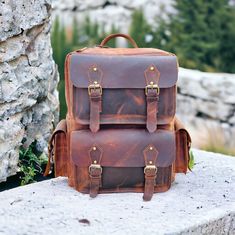 Adeeva Leather  Special offer Flat 70% Off With Free Shipping  ✍✍Free Personalization  Free Gift Wrapping Free Shipping 🔰 FEATURES: ◾ Unisex Backpack ◾ Made in Full-grain Leather, Excellent Quality ◾ Brown Vintage Color ◾ Padded pocket for laptop in the main compartment ◾ Antique Brass Hardware ◾ YKK Zippers ◾ 2 Pen Holder Slot ◾ Phone Holder and card Holder Slot ◾ Interior Zipper Pocket  ◾ Cotton Lining 🔦Material: Cowhide Genuine Leather 🔦Style: British Style, Gentry 🔦Capacity: Can hold a 1 Brown Rectangular Leather Backpack For Adventure, Brown Rectangular Backpack With Waxed Finish, Rectangular Brown Waxed Backpack, Rectangular Waxed Finish Brown Backpack, Brown Waxed Finish Rectangular Backpack, Brown Large Capacity Backpack For Adventure, Brown Leather Backpack For Adventure, Brown Backpack For Adventure, Large Capacity Brown Leather Backpack For Adventure