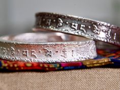 "This heavy Tibetan Mantra Cuff Bracelet is hand-crafted from the finest 999 sterling silver. Our bangle bracelet is available in two colors, Antique finish or original silvery satin finish. Both the inner and outer sides featured Tibetan mantra engraving. The outside showcases an intricate inscription of the six-word mantra \"Om mani padme hum.\" Tibetan mantra Om Mani Padme Hum , it is a powerful Tibetan buddhism mantra , it brings you positive energy , compassion thoughts , good vibes , inner Tibetan Mantra, Mens Cuff Bracelets, Buddhist Jewellery, Mantra Bracelet, Meditation Bracelet, Om Mani Padme Hum, Energy Bracelets, Protection Bracelet, Yoga Jewelry