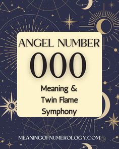 an angel number sign with the words meaning and twin flame symbol in front of it