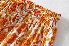 WickedAF EVANGALINE Maxi Skirt Summer Orange Maxi Skirt With Elastic Waistband, Bohemian Skirt, Boho Print, Rayon Fabric, Fabric Names, Vintage Chic, Yellow Floral, Vintage Skirt, Free Giveaway