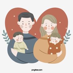 an image of a family with two children in their arms and the text happy father's day