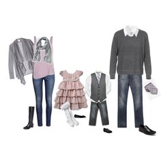 an assortment of clothes and accessories for a child's dress - up doll,