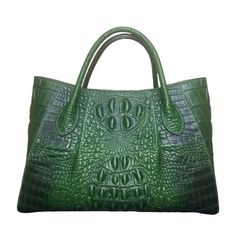 Crocodile Embossed Green Satchel Bag Green Satchel, Pretty Bags, Handbags And Purses, Satchel Bag, Satchel Bags, Emboss, Bags Handbags, Satchel, Shoe Accessories